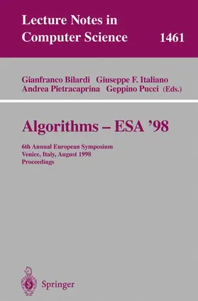 Bilardi / Pucci / Italiano |  Algorithms - ESA '98 | Buch |  Sack Fachmedien