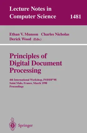Munson / Nicholas / Wood |  Principles of Digital Document Processing | Buch |  Sack Fachmedien