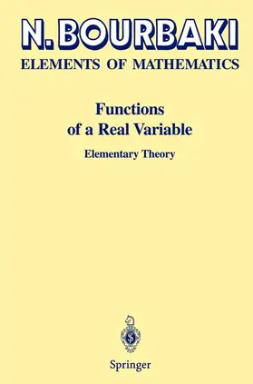 Bourbaki |  Functions of a Real Variable | Buch |  Sack Fachmedien