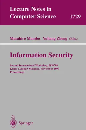 Mambo / Zheng |  Information Security | Buch |  Sack Fachmedien