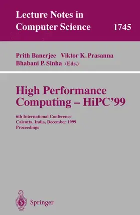 Banerjee / Sinha / Prasanna |  High Performance Computing - HiPC'99 | Buch |  Sack Fachmedien