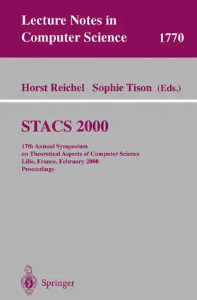 Reichel / Tison |  STACS 2000 | Buch |  Sack Fachmedien