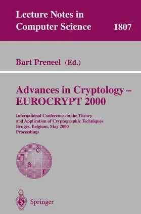 Preneel |  Advances in Cryptology - EUROCRYPT 2000 | Buch |  Sack Fachmedien