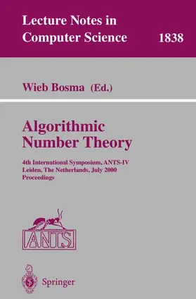 Bosma |  Algorithmic Number Theory | Buch |  Sack Fachmedien