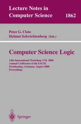 Clote / Schwichtenberg | Computer Science Logic | Buch | 978-3-540-67895-3 | www2.sack.de