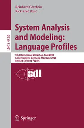 Gotzhein / Reed | System Analysis and Modeling: Language Profiles | E-Book | sack.de
