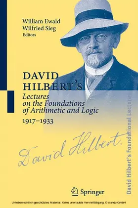 Ewald / Sieg |  David Hilbert's Lectures on the Foundations of Arithmetic and Logic 1917-1933 | eBook | Sack Fachmedien