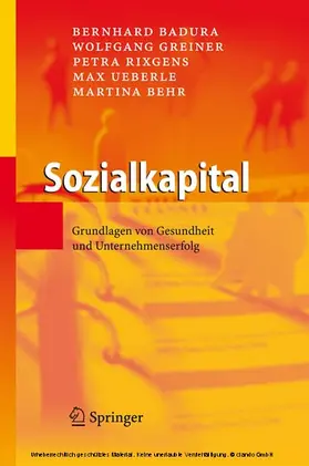 Badura / Greiner / Rixgens |  Sozialkapital | eBook | Sack Fachmedien