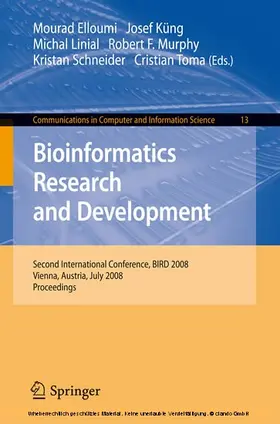 Elloumi / Küng / Linial |  Bioinformatics Research and Development | eBook | Sack Fachmedien