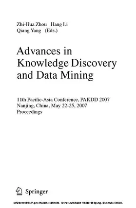 Zhou / Li / Yang | Advances in Knowledge Discovery and Data Mining | E-Book | sack.de