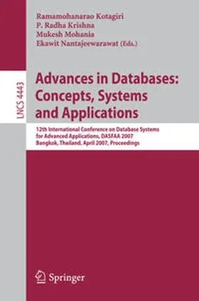 Kotagiri / Krishna / Mohania | Advances in Databases: Concepts, Systems and Applications | E-Book | sack.de