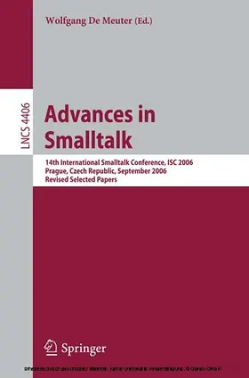 De Meuter | Advances in Smalltalk | E-Book | sack.de