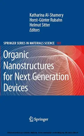 Al-Shamery / Rubahn / Sitter |  Organic Nanostructures for Next Generation Devices | eBook | Sack Fachmedien