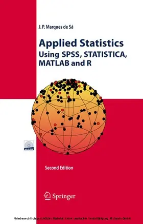 Marques de Sá | Applied Statistics Using SPSS, STATISTICA, MATLAB and R | E-Book | sack.de