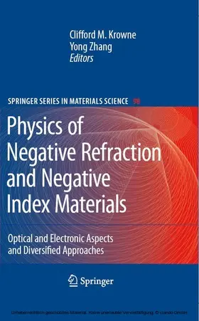 Krowne / Zhang | Physics of Negative Refraction and Negative Index Materials | E-Book | sack.de