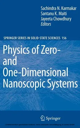 Karmakar / Maiti / Jayeeta |  Physics of Zero- and One-Dimensional Nanoscopic Systems | eBook | Sack Fachmedien