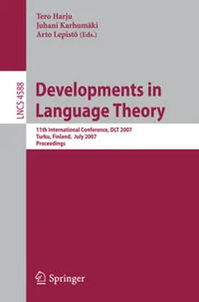 Harju / Karhumäki / Lepistö | Developments in Language Theory | E-Book | sack.de
