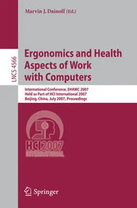 Dainoff | Ergonomics and Health Aspects of Work with Computers | E-Book | sack.de