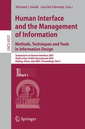 Smith / Salvendy | Human Interface and the Management of Information. Methods, Techniques and Tools in Information Design | E-Book | sack.de