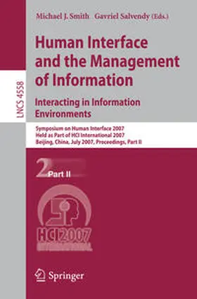 Smith / Salvendy | Human Interface and the Management of Information. Interacting in Information Environments | E-Book | sack.de