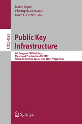 Samarati / Ferrer | Public Key Infrastructure | E-Book | sack.de