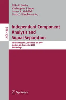 Davies / James / Abdallah |  Independent Component Analysis and Signal Separation | eBook | Sack Fachmedien