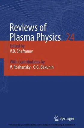 Shafranov / Aksentieva | Reviews of Plasma Physics | E-Book | sack.de
