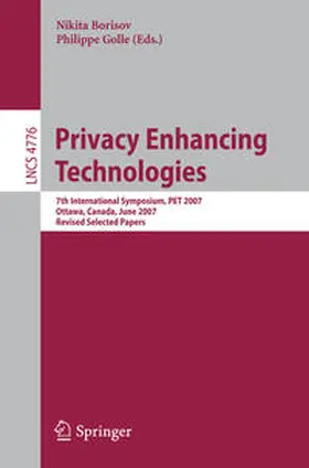 Borisov / Golle | Privacy Enhancing Technologies | E-Book | sack.de