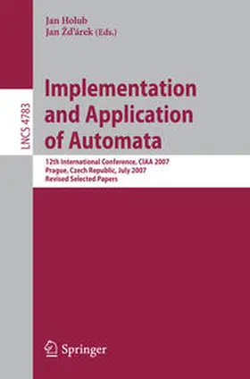 Holub / Ždárek / Zdárek |  Implementation and Application of Automata | eBook | Sack Fachmedien