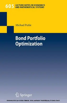 Puhle | Bond Portfolio Optimization | E-Book | sack.de