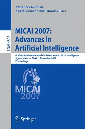 Kuri Morales / Gelbukh |  MICAI 2007: Advances in Artificial Intelligence | Buch |  Sack Fachmedien
