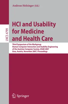Holzinger | HCI and Usability for Medicine and Health Care | E-Book | sack.de