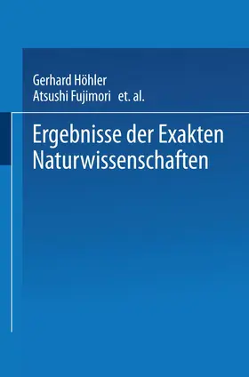 »Naturwissenschaften« |  Ergebnisse der Exakten Naturwissenschaften | Buch |  Sack Fachmedien