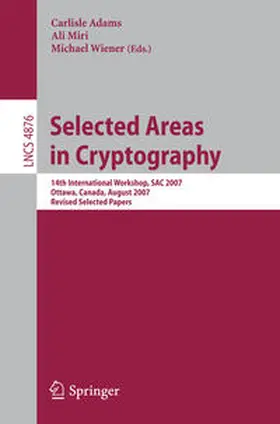 Adams / Miri / Wiener |  Selected Areas in Cryptography | eBook | Sack Fachmedien