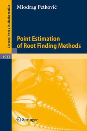 Petkovic | Point Estimation of Root Finding Methods | E-Book | sack.de