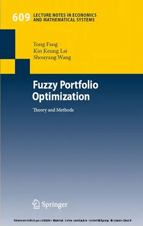 Fang / Lai / Wang | Fuzzy Portfolio Optimization | E-Book | sack.de