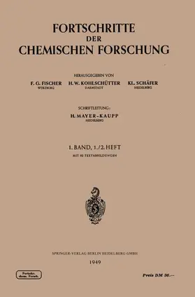 Fischer / Mayer-Kaupp / Kohlschütter |  Fortschritte der Chemischen Forschung | Buch |  Sack Fachmedien