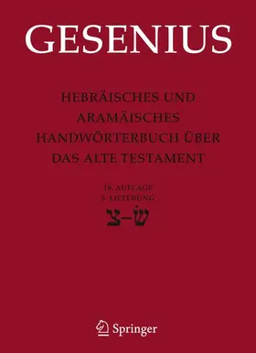 Gesenius / Donner / Meyer |  Hebräisches und Aramäisches Handwörterbuch über das Alte Testament | Buch |  Sack Fachmedien