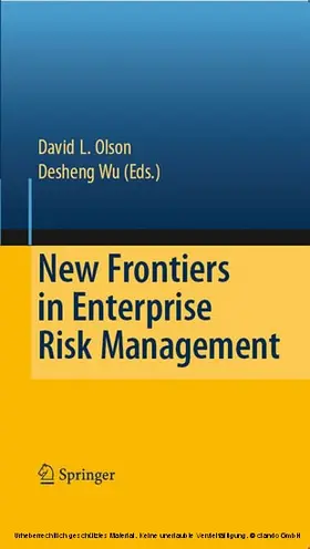 Olson / Wu | New Frontiers in Enterprise Risk Management | E-Book | www2.sack.de