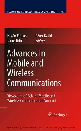 Frigyes / István / Bito | Advances in Mobile and Wireless Communications | E-Book | sack.de