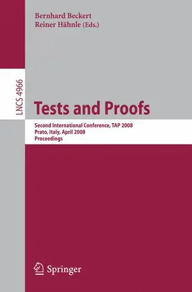 Hähnle / Beckert |  Tests and Proofs | Buch |  Sack Fachmedien