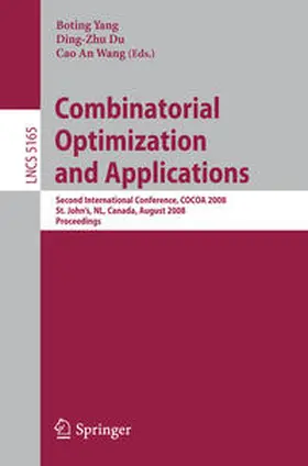 Yang / Du / Wang |  Combinatorial Optimization and Applications | eBook | Sack Fachmedien