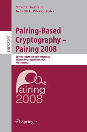 Paterson / Galbraith |  Pairing-Based Cryptography - Pairing 2008 | Buch |  Sack Fachmedien