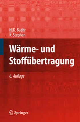 Baehr / Stephan |  Wärme- und Stoffübertragung | eBook | Sack Fachmedien