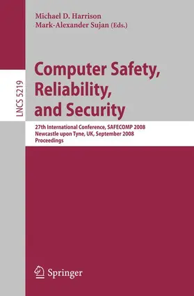 Harrison / Sujan |  Computer Safety, Reliability, and Security | Buch |  Sack Fachmedien