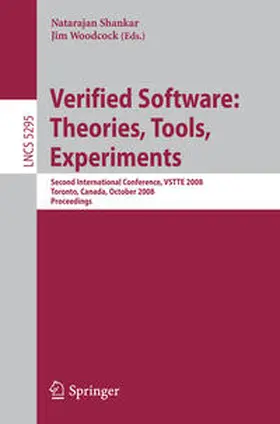 Shankar / Woodcock |  Verified Software: Theories, Tools, Experiments | eBook | Sack Fachmedien