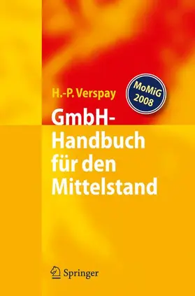 Verspay |  GmbH-Handbuch für den Mittelstand | Buch |  Sack Fachmedien