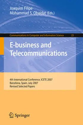 Filipe / Obaidat | E-business and Telecommunications | E-Book | sack.de