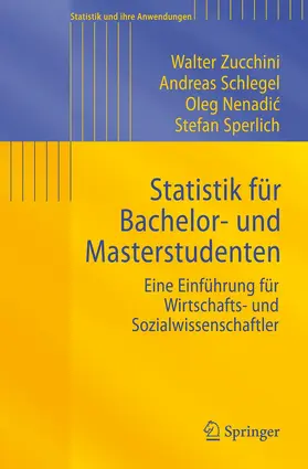 Zucchini / Schlegel / Nenadic |  Statistik für Bachelor- und Masterstudenten | Buch |  Sack Fachmedien