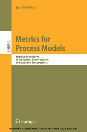 Mendling | Metrics for Process Models | E-Book | sack.de